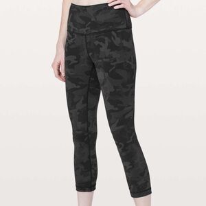 Lululemon Incognito Camo Crop Leggings